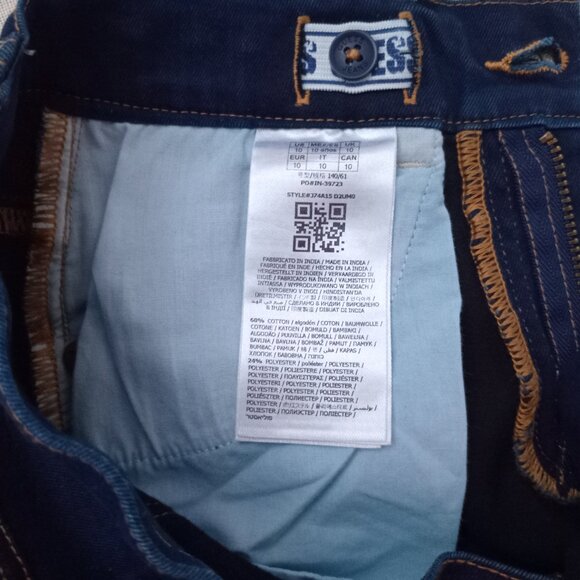 GUESS Girls' Low Rise Skinny Jeans Denim Pants Stretch Dark Blue, Size 10 - Picture 3 of 6